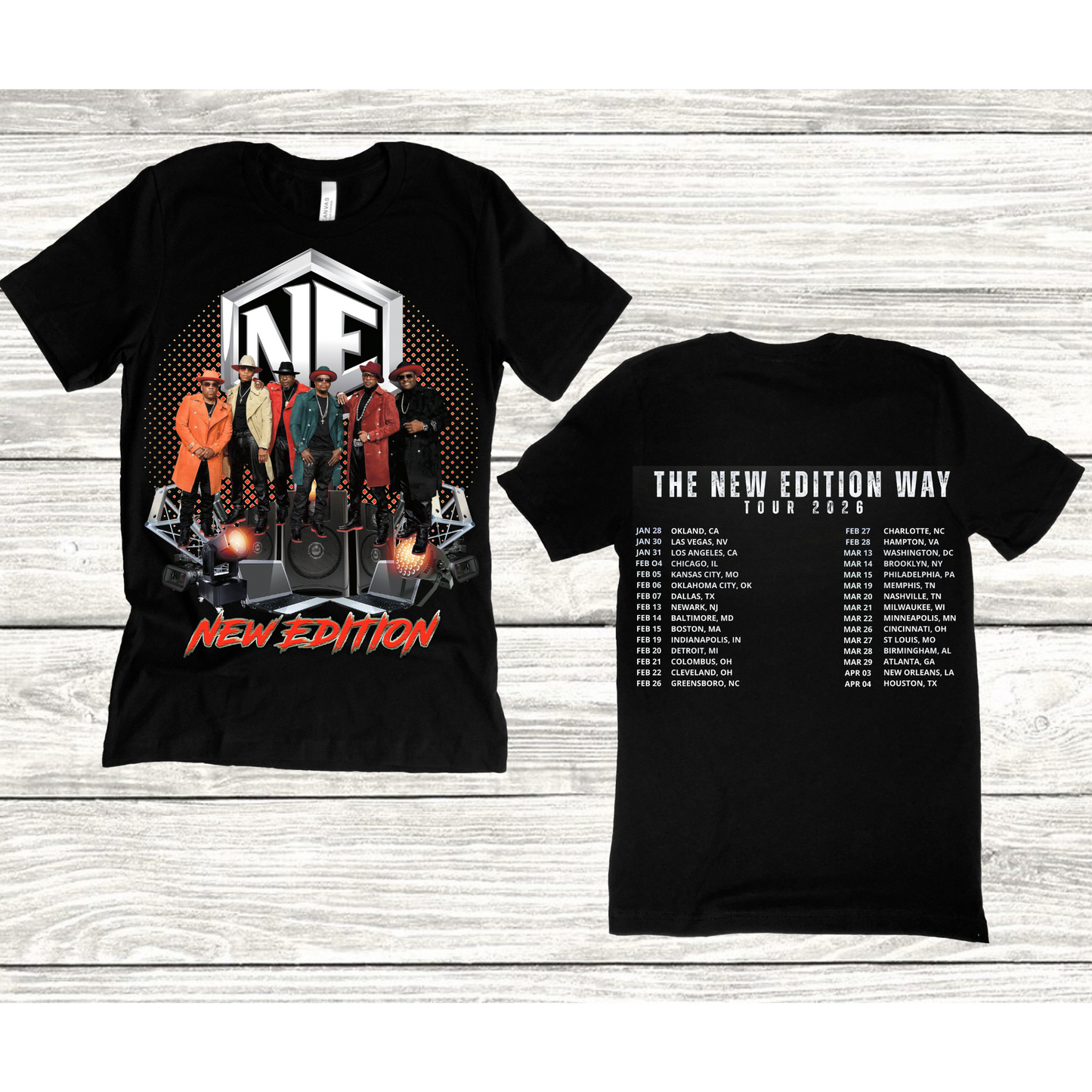 NE The New Edition Tour 2026 T-shirt