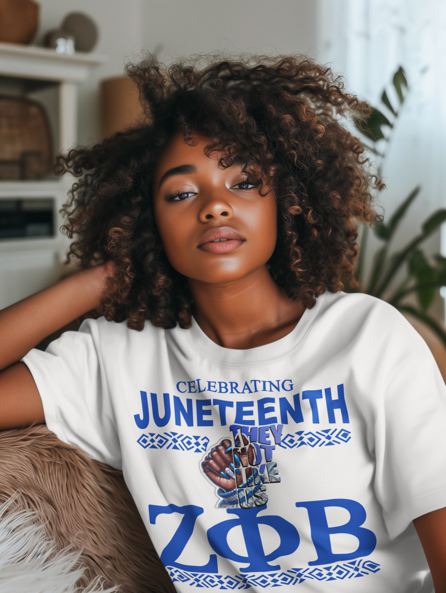 Zeta Phi Beta Celebrating Juneteenth They Not Like Us T-shirt