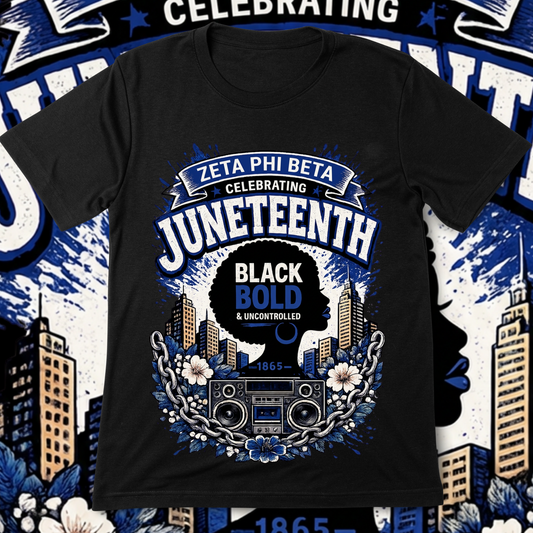 Zeta Phi Beta Celebrating Juneteenth T-shirt
