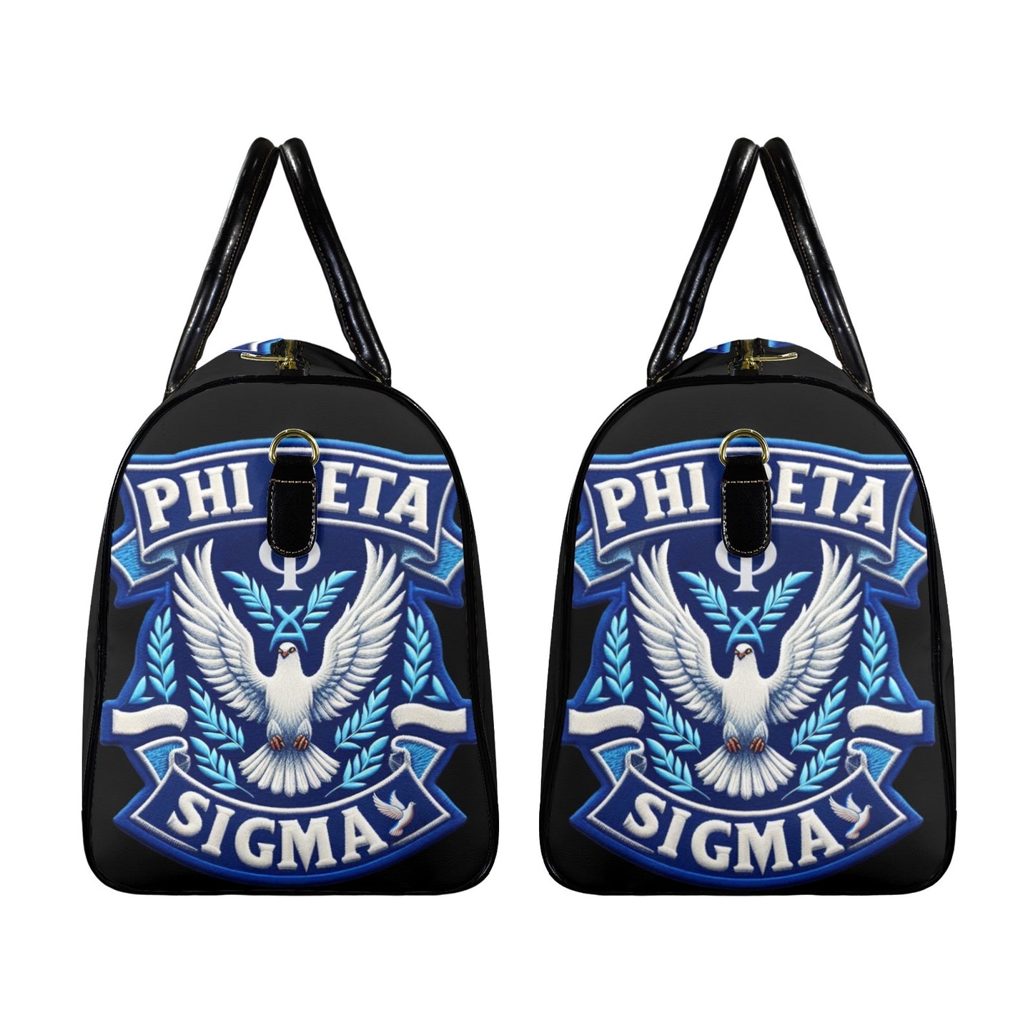 Phi Beta Sigma Leather Travel Bag-Large