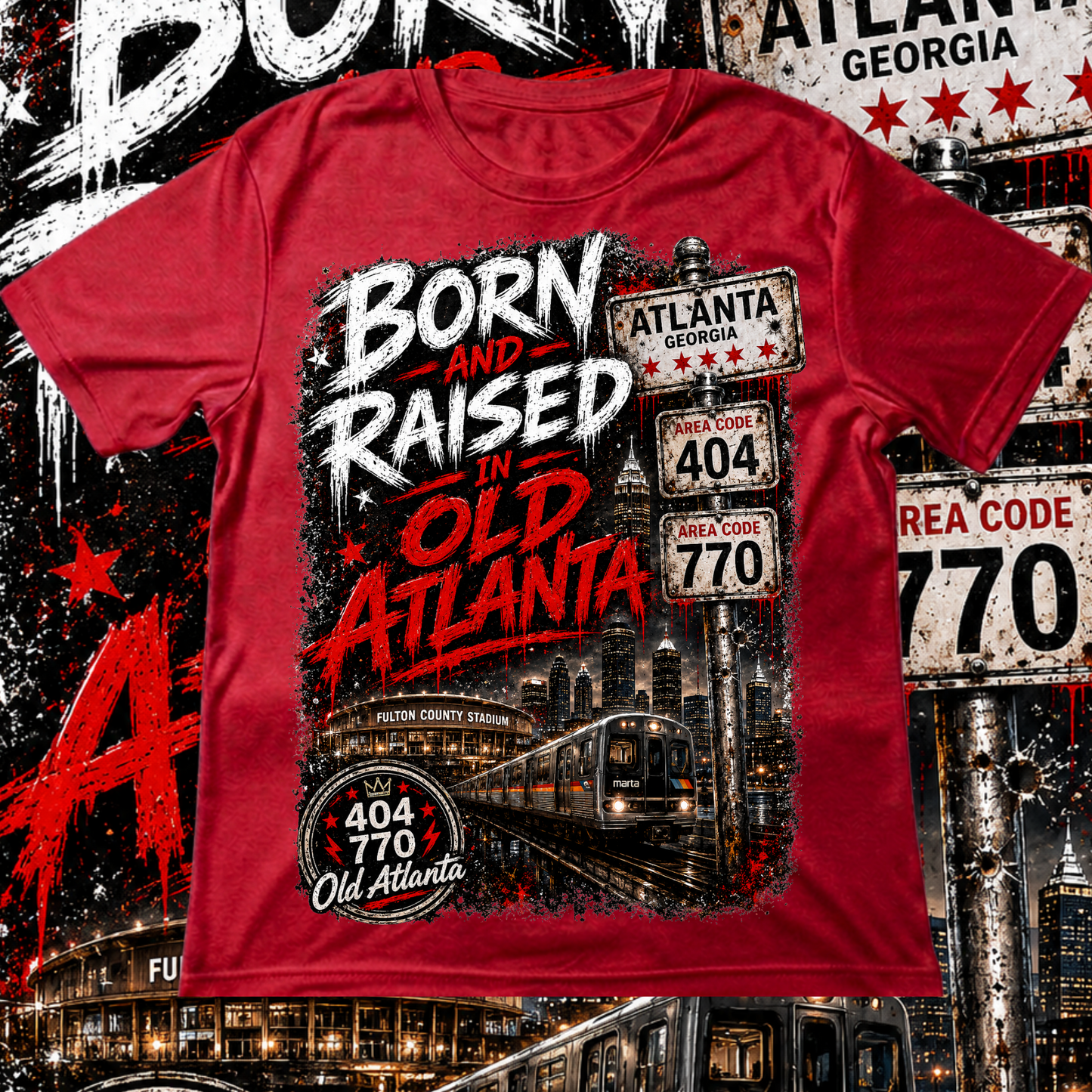 Born And Raised In Old Atlanta T-shirt