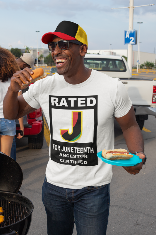 Rated J FOR JUNETEENTH T-shirt