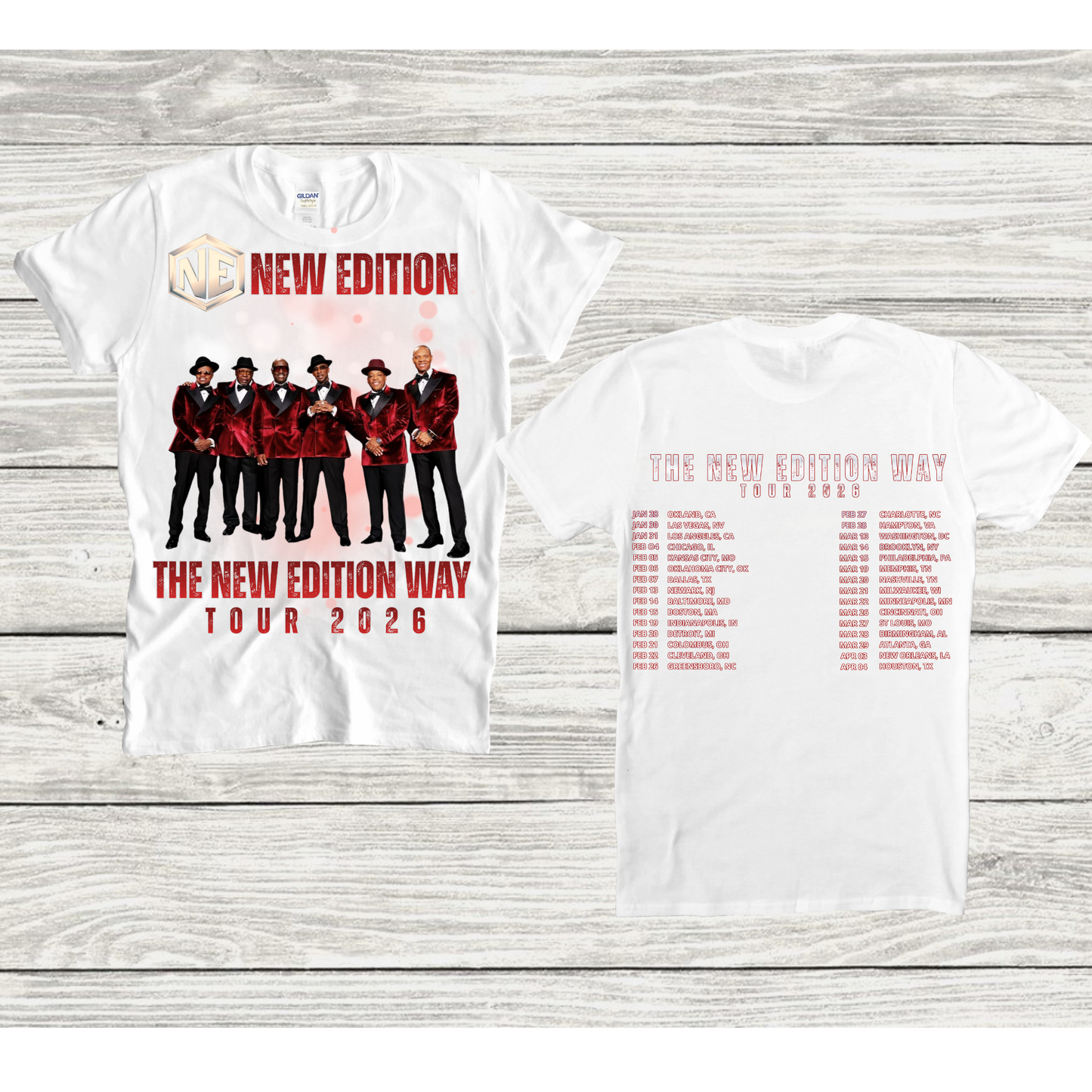 NE The New Edition Tour 2026 T-shirt