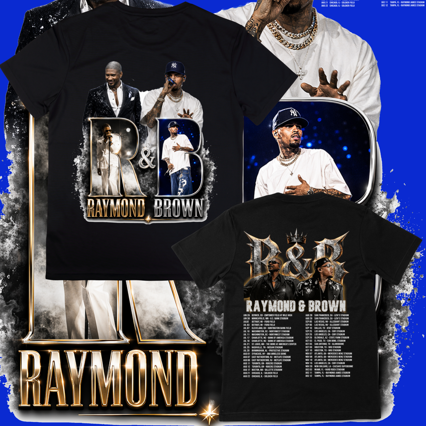 The R&B Tour T-shirt …Usher Raymond & Chris Brown 2026 Tour T-shirt (Copy)