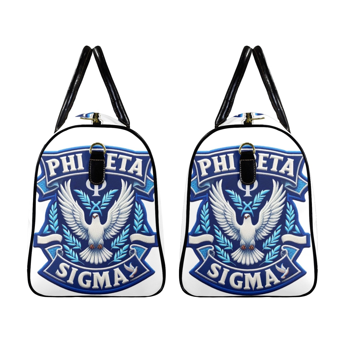 Phi Beta Sigma Leather Travel Bag-Large