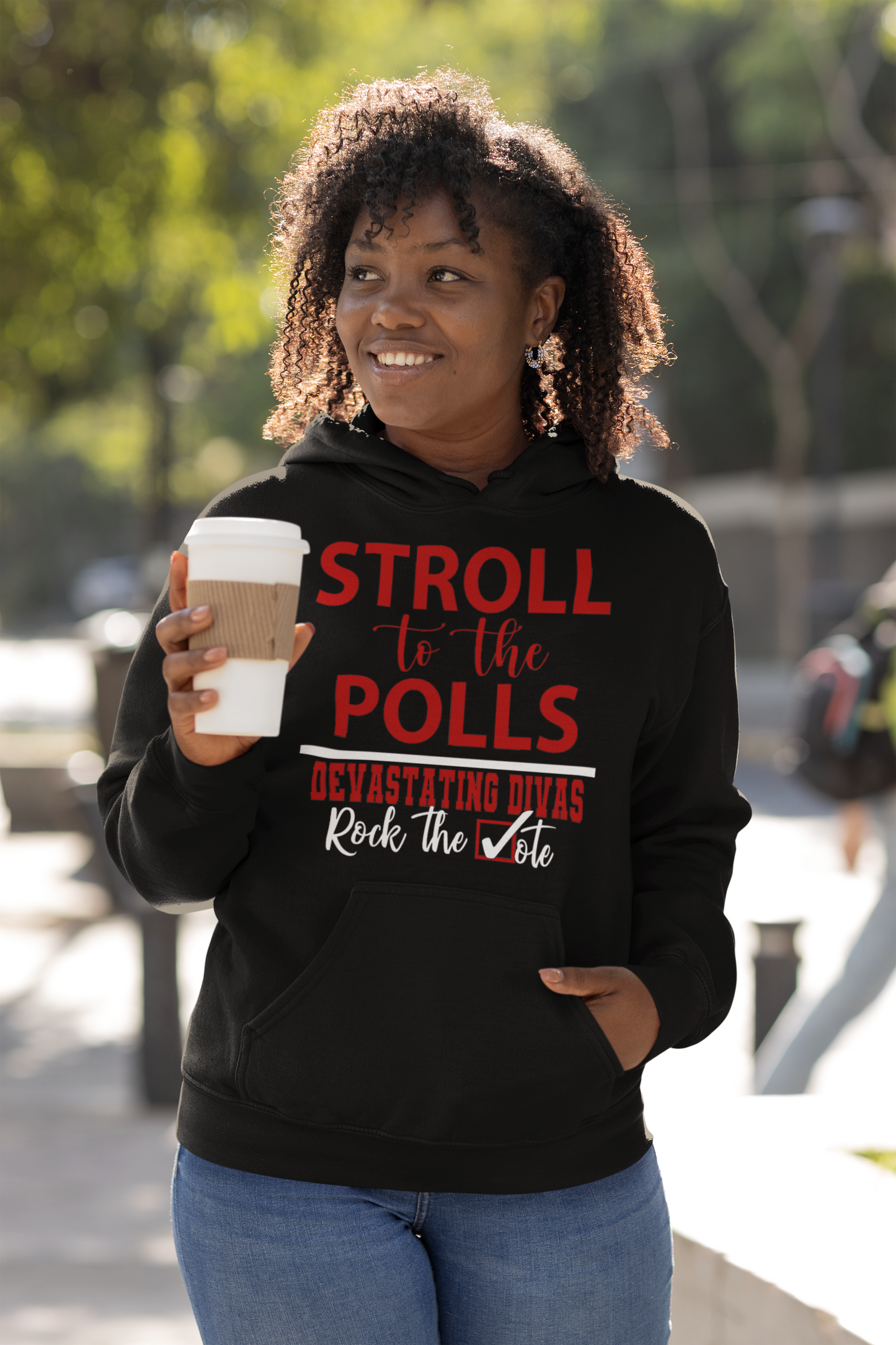 Delta Stroll To Polls…Devastating Divas Rock The Vote Hoodie
