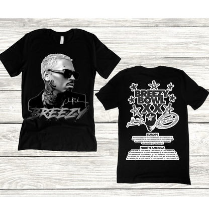 Chris Brown BREEZY BOWL CONCERT T-shirt