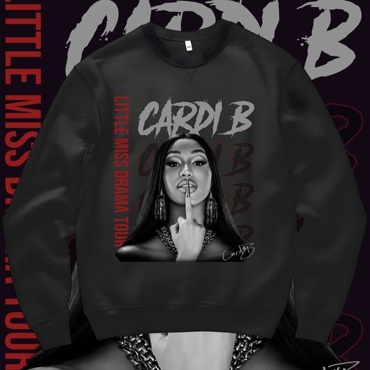 Cardi B Am I The Drama - Little Miss Drama Tour 2026 Sweatshirt
