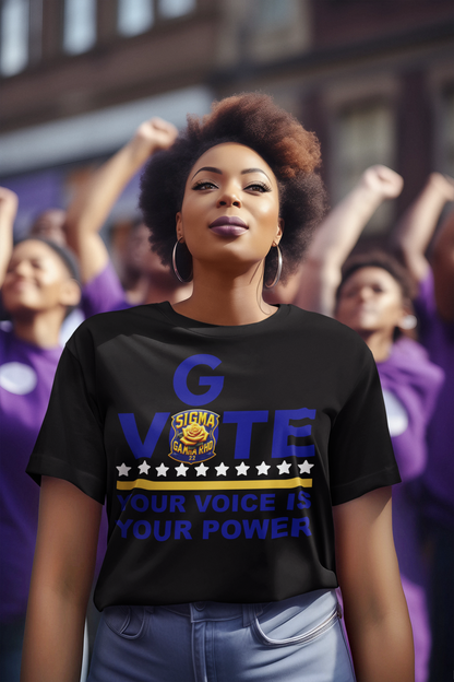 SGRHO -GO VOTE- Your Voice Is Your Power T-shirt