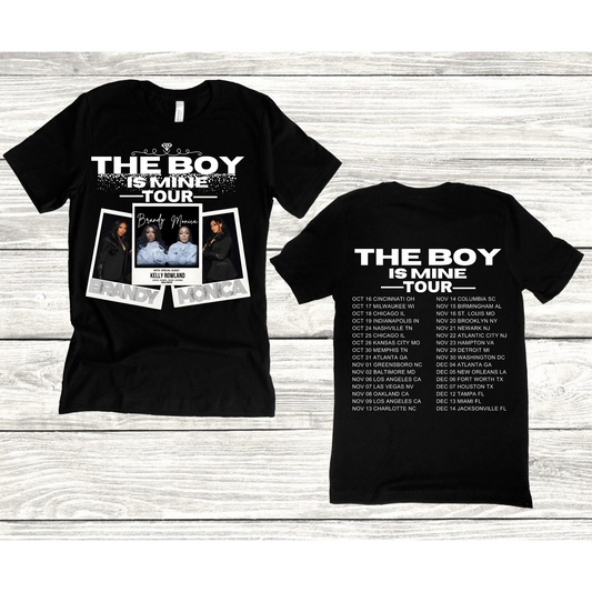 Monica And Brandy The Boy Is Mine Tour Featuring Kelly Rowland And Muni Long T-shirt