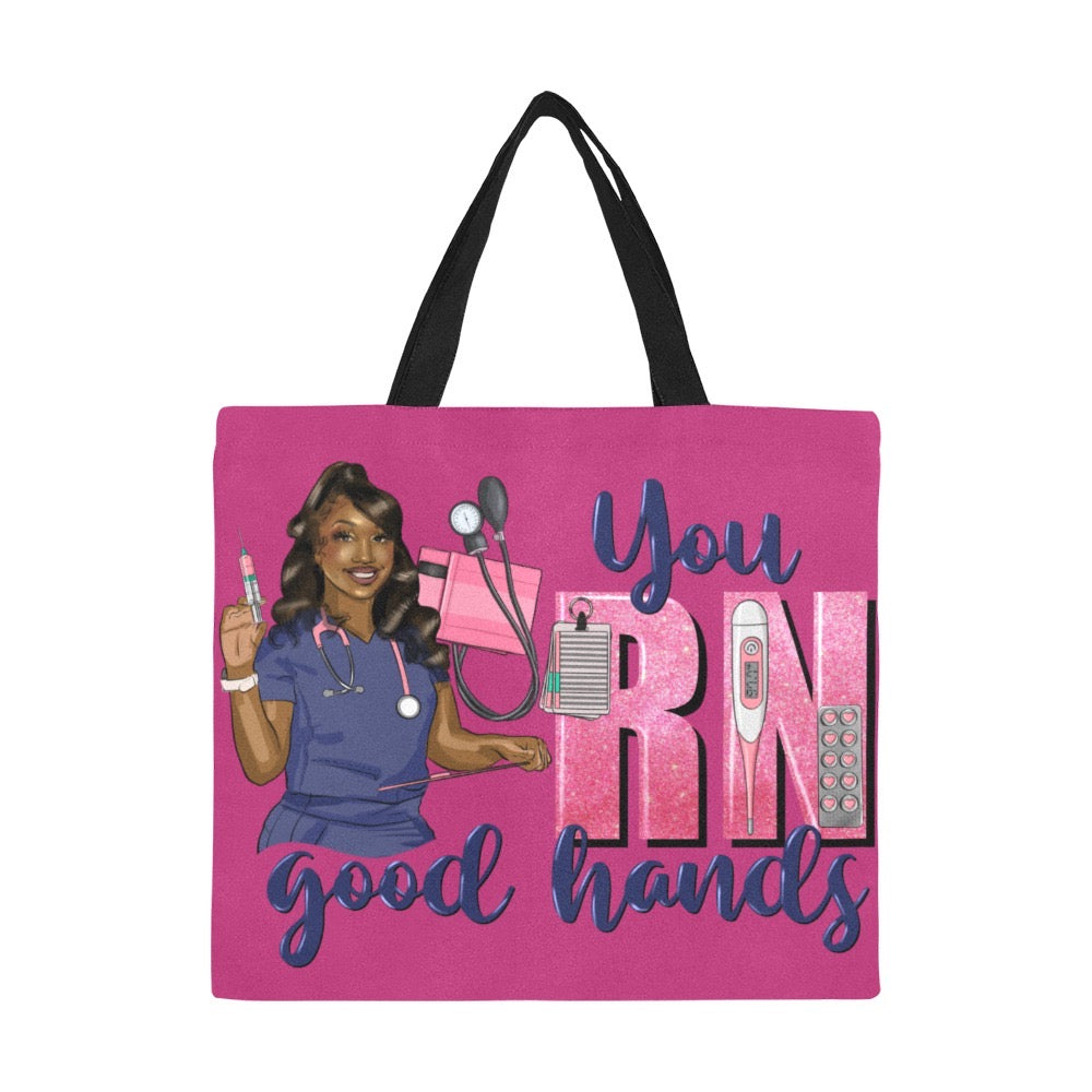 You RN Good Hands Nurse Tote bag