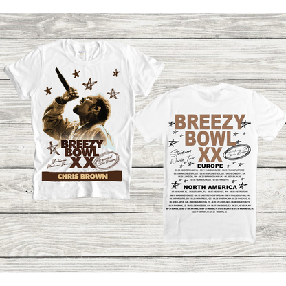 Chris Brown BREEZY BOWL CONCERT T-shirt