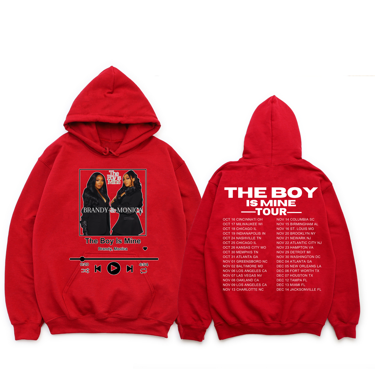 Brandy And Monica The Boy Is Mine Tour Spotify Hoodie
