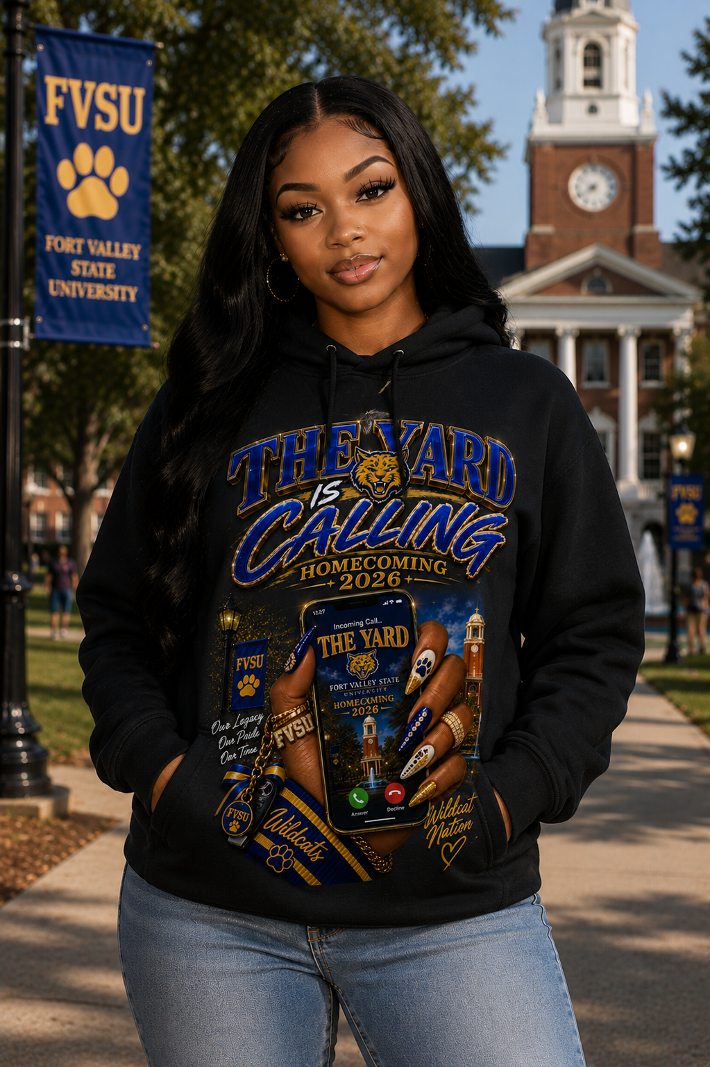 The Yard Is Calling Fort Valley State University Homecoming Hoodie