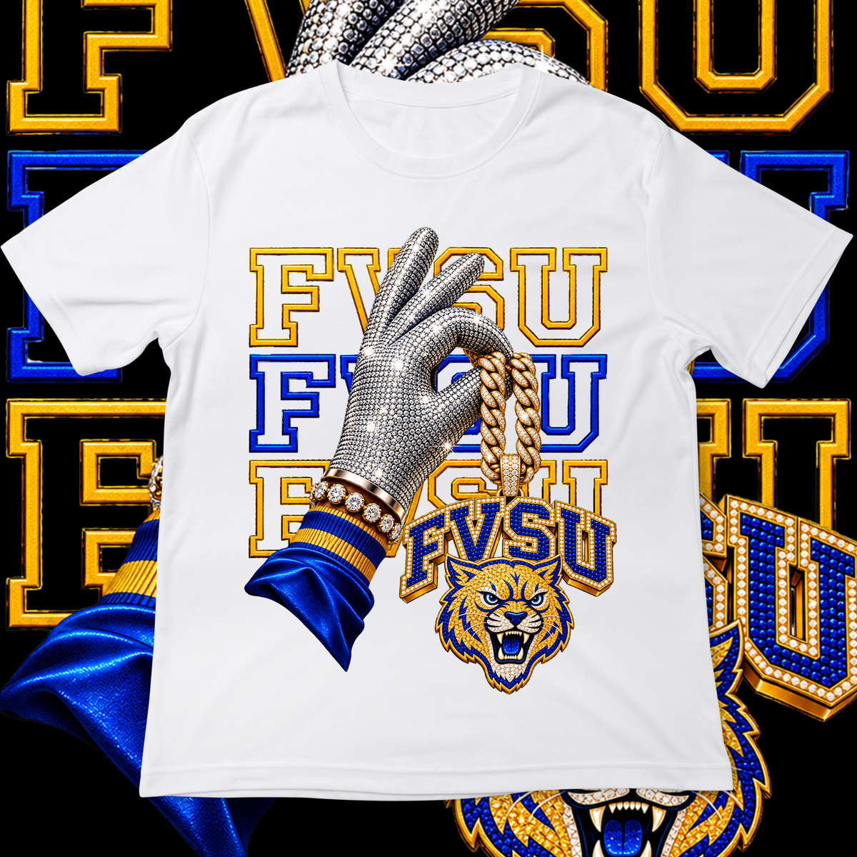 Fort Valley State University MJ Glove T-shirt