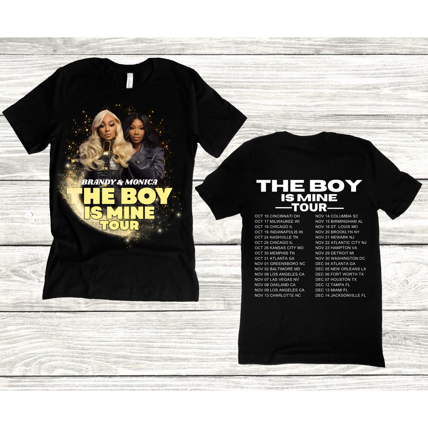 Monica And Brandy The Boy Is Mine Tour T-shirt