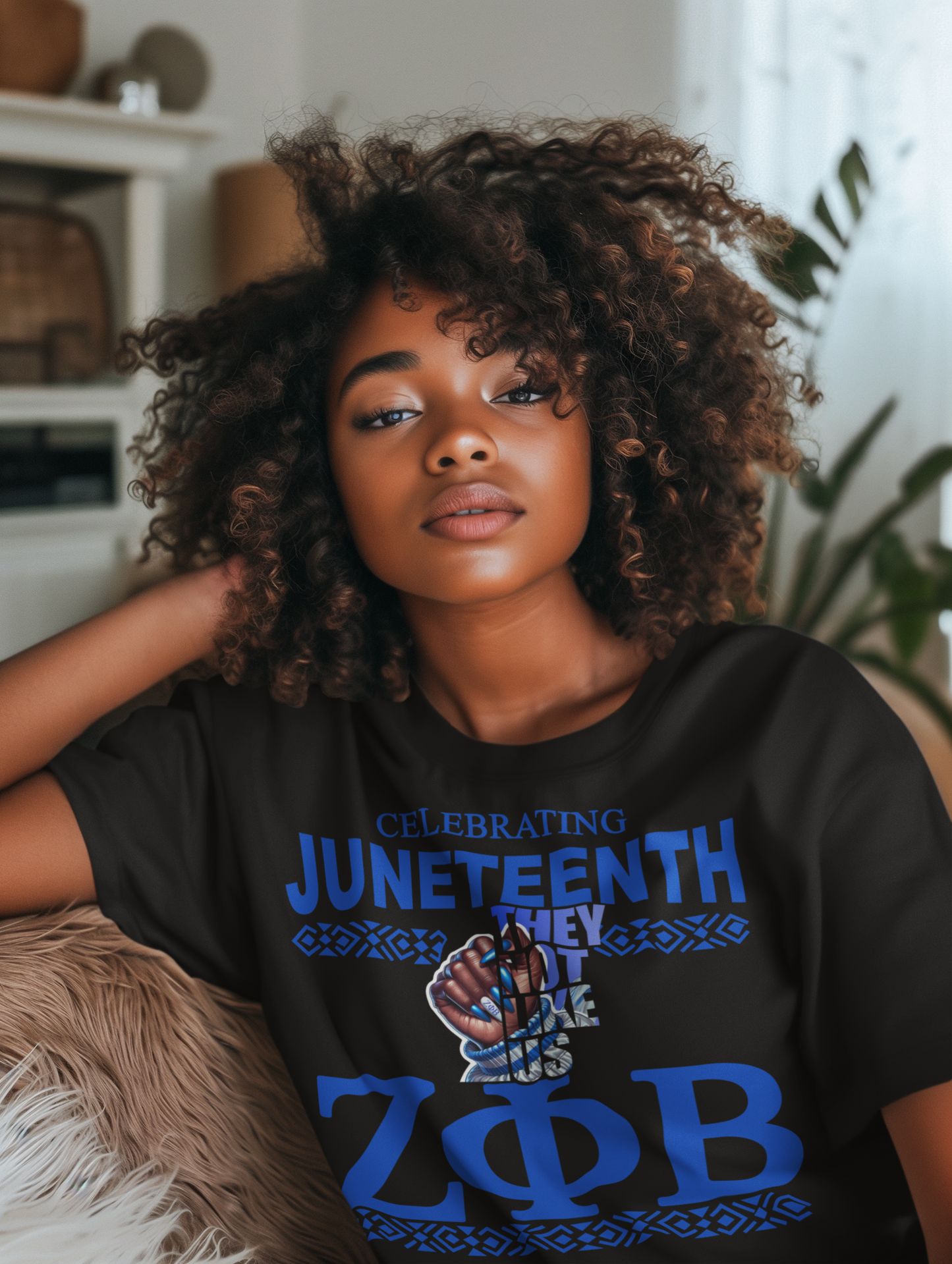 Zeta Phi Beta Celebrating Juneteenth They Not Like Us T-shirt