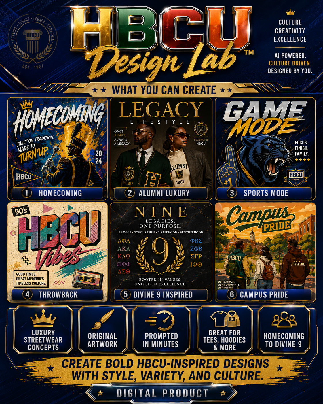 HBCU Design Lab™ AI Generator
