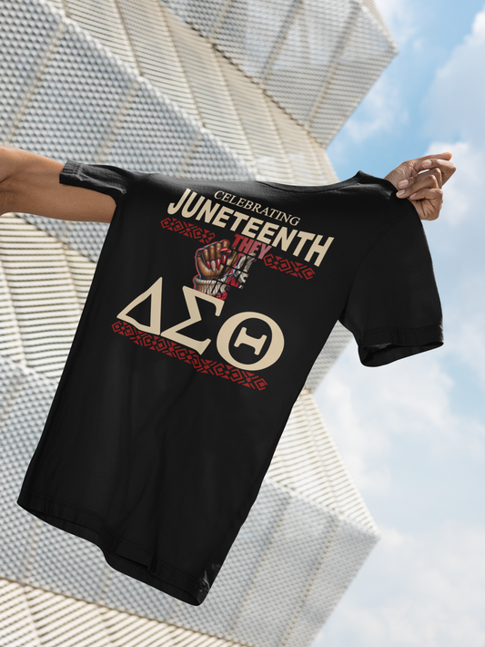 Delta Sigma Theta Celebrating Juneteenth They Not Like Us T-shirt