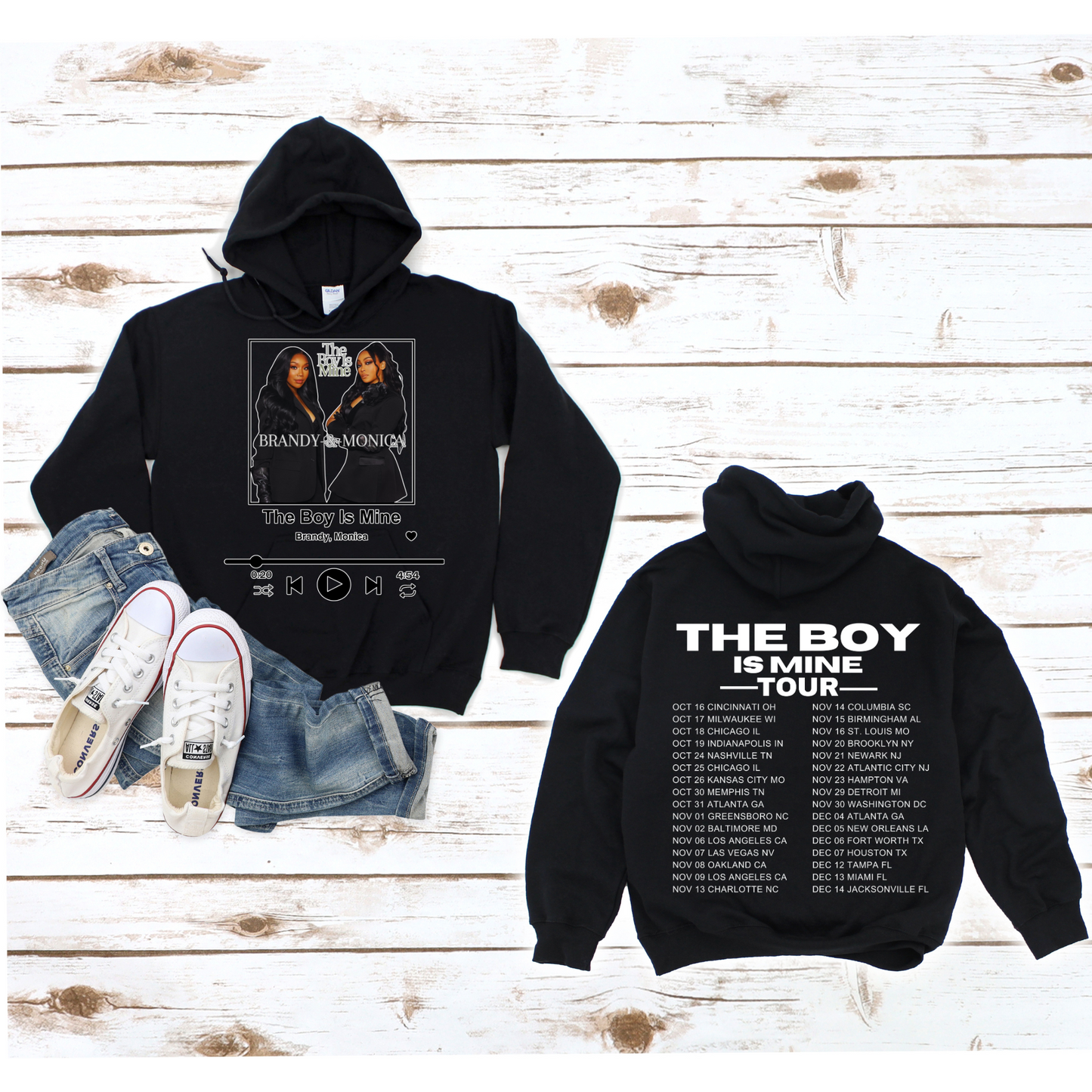 Brandy And Monica The Boy Is Mine Tour Spotify Hoodie