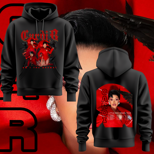 Cardi B Am I The Drama - Little Miss Drama 2026 Tour Hoodie