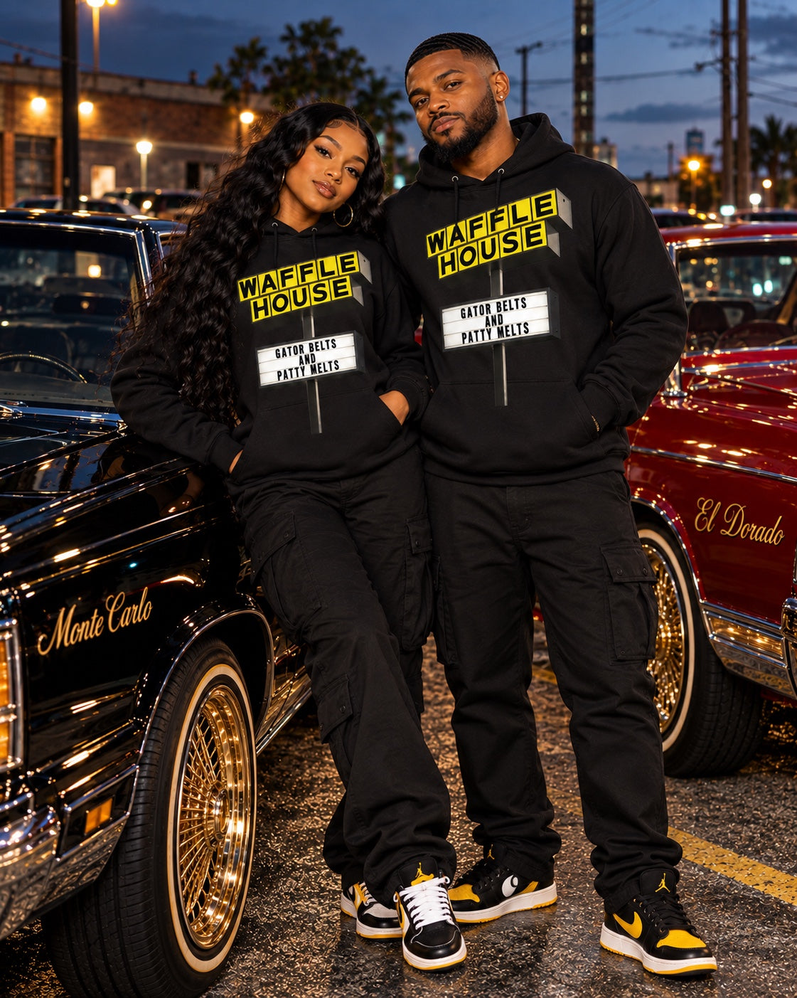 Gator Belts & Patty Melts Sign Edition black Hoodie; each garment sold separately