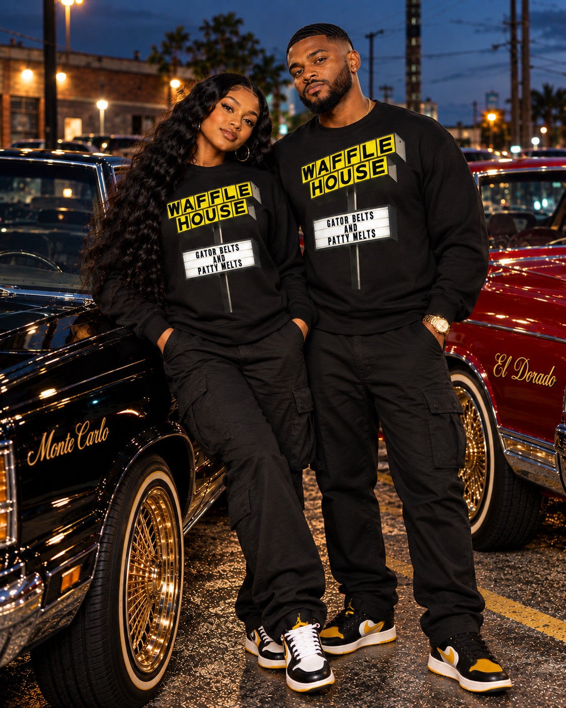 Gator Belts & Patty Melts Sign Edition black Sweatshirt; each garment sold separately