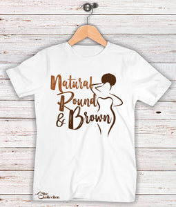 Natural Round & Brown