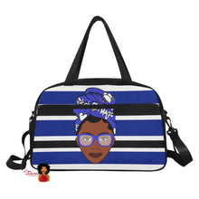 Load image into Gallery viewer, Black Girl Magic Zeta Phi Beta Inspired Gym/Overnight Bag