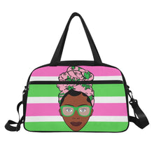 Load image into Gallery viewer, Black Girl Magic AKA Inspired Gym/Overnight Bag