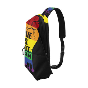 Love Is Not A Sin Chest Bag