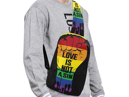 Love Is Not A Sin Chest Bag