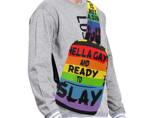 Hella Gay And Ready To Slay Chest Bag
