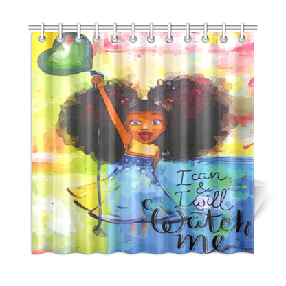 I Can & I Will .... Watch Me Shower Curtain