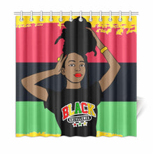 Load image into Gallery viewer, Black Excellence Shower Curtain