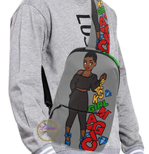 Load image into Gallery viewer, Sprinkling Black Girl Magic Chest Bag