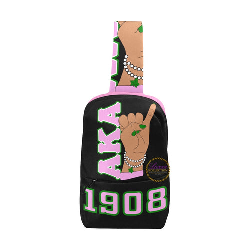 AKA HAND SIGN CHEST BAG