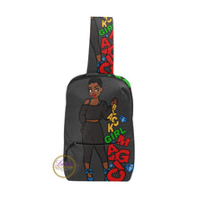 Load image into Gallery viewer, Sprinkling Black Girl Magic Chest Bag