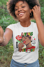 Load image into Gallery viewer, Living Freeish Juneteenth T-shirt