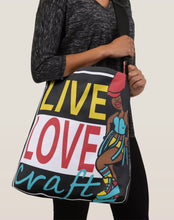 Load image into Gallery viewer, Live Love Craft Crossbody Tote Bag