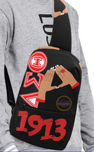 Load image into Gallery viewer, Delta Sigma Theta Hand Sign Chest Bag