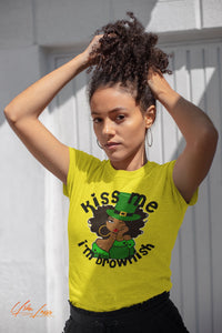 Kiss Me I’m Brownish St. Patrick’s Day T-shirt