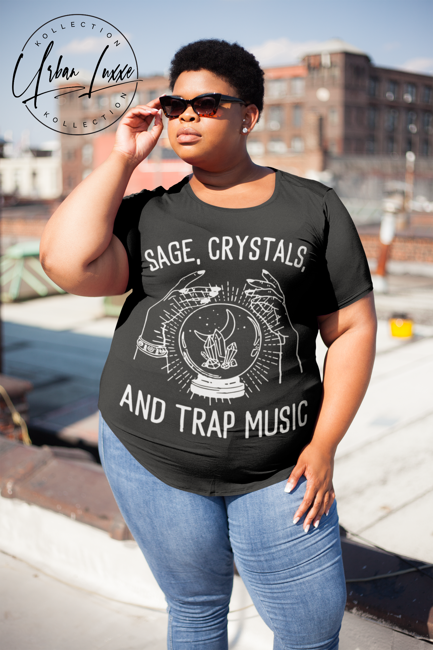 Sage, Crystals & Trap Music Tshirt