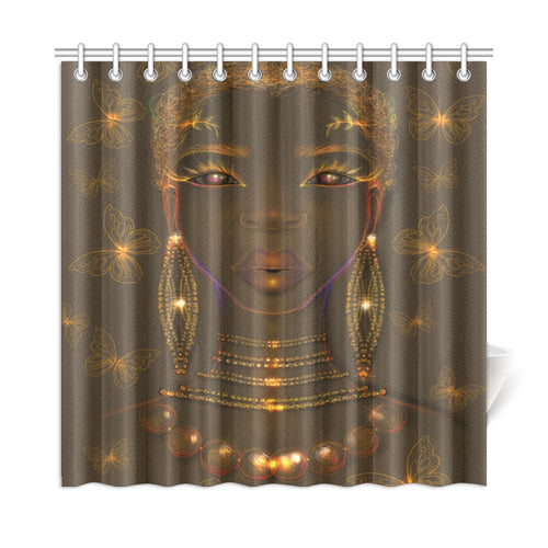 Green Goddess Shower Curtain