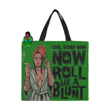 Load image into Gallery viewer, Cool Story Babe, Now Roll Me A Blunt Tote Bag