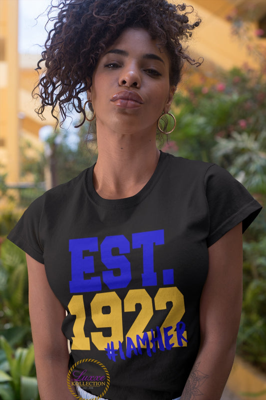 EST. 1922 #IAMHER Sigma Gamma Rho T-shirt