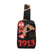 Load image into Gallery viewer, Delta Sigma Theta Hand Sign Chest Bag