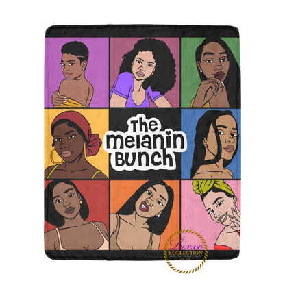 The Melanin Bunch Fleece Blanket