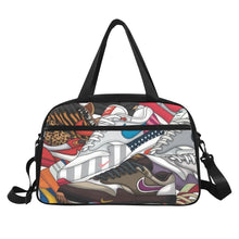 Load image into Gallery viewer, Sneaker Collage Fitness/Overnight Bag