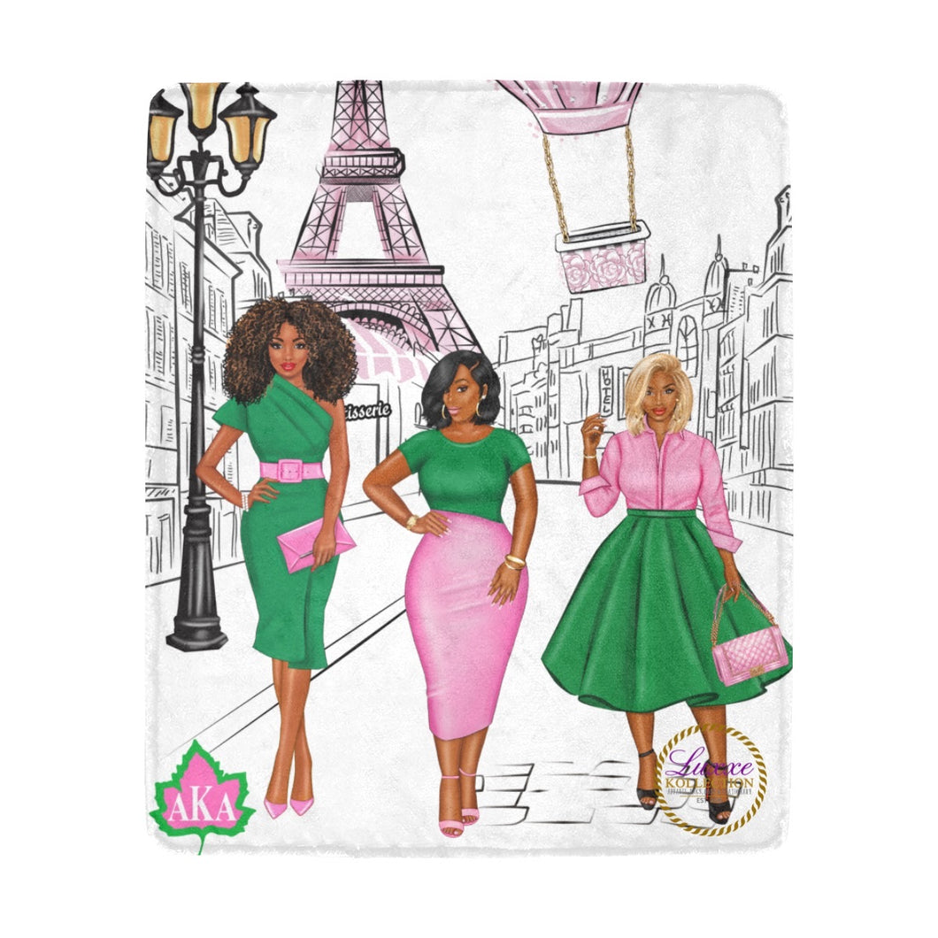 AKA’s Take Paris Fleece Blanket
